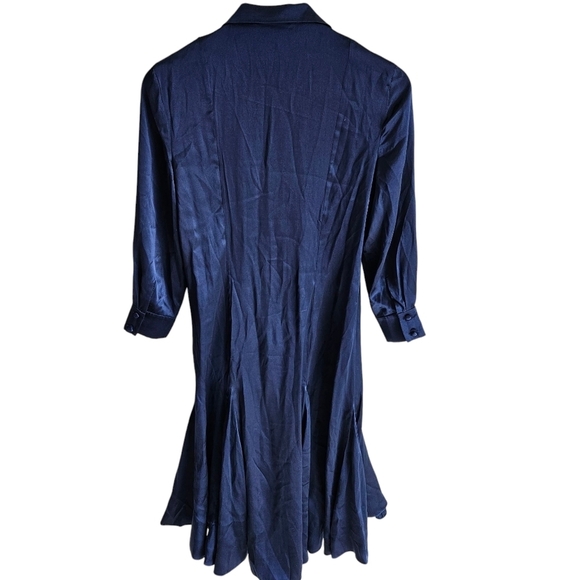Alexis Navy Blue Turner Wrap Dress - Picture 7 of 13